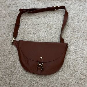 Banana republic Brown Leather Crossbody Bag